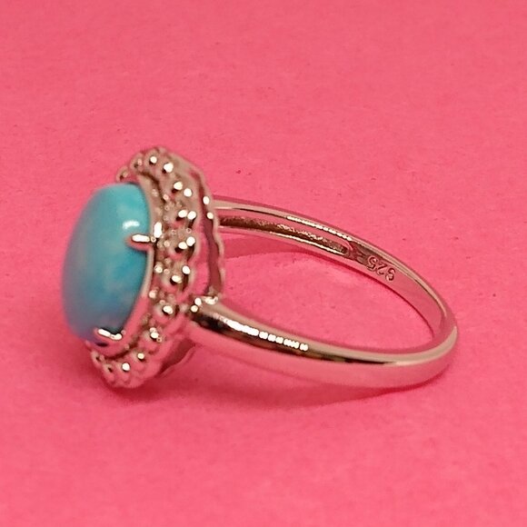 Sleeping beauty turquoise ring, size 6. - Picture 4 of 7